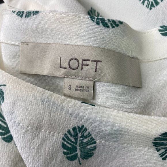 Loft Blouse Size Small Palm Leaf - Picture 5 of 5